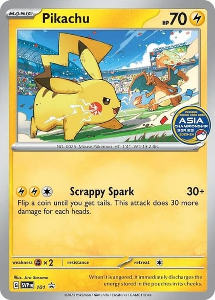 Pikachu (Asia Championship Series 23-24), SV: Scarlet & Violet Promo Cards 101