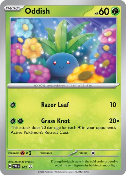Oddish - 102, SV: Scarlet & Violet Promo Cards 102