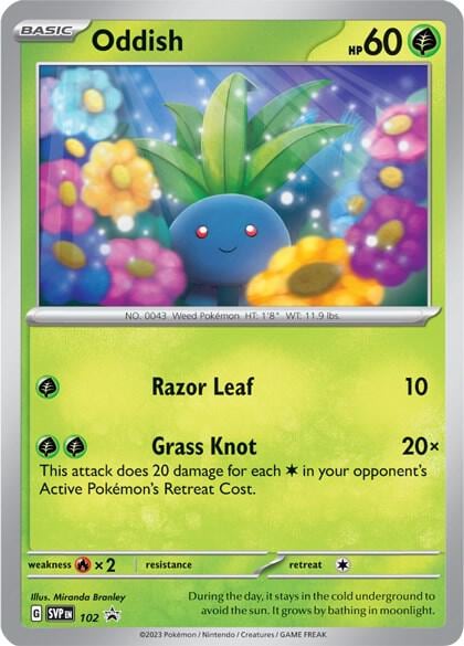 Oddish - 102, SV: Scarlet & Violet Promo Cards 102