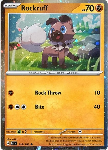 Rockruff - 116/193 (Cosmos Holo), SV: Scarlet & Violet Promo Cards 116/193