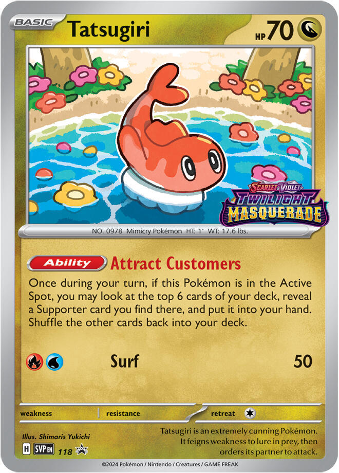 Tatsugiri - 118, SV: Scarlet & Violet Promo Cards 118