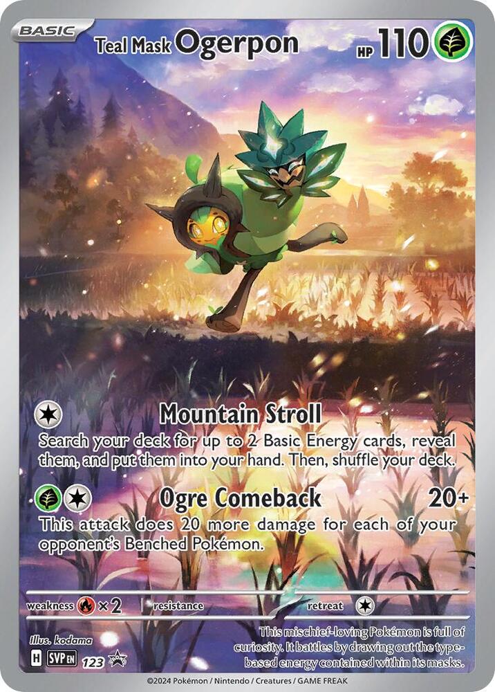 Teal Mask Ogerpon - 123, SV: Scarlet & Violet Promo Cards 123
