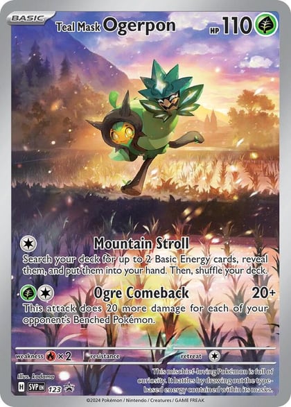 Teal Mask Ogerpon - 123, SV: Scarlet & Violet Promo Cards 123