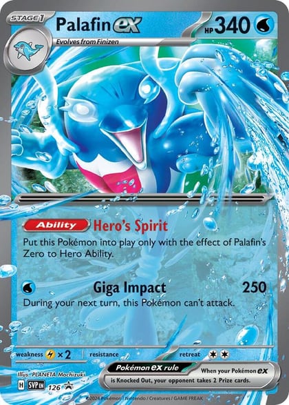 Palafin ex - 126, SV: Scarlet & Violet Promo Cards 126