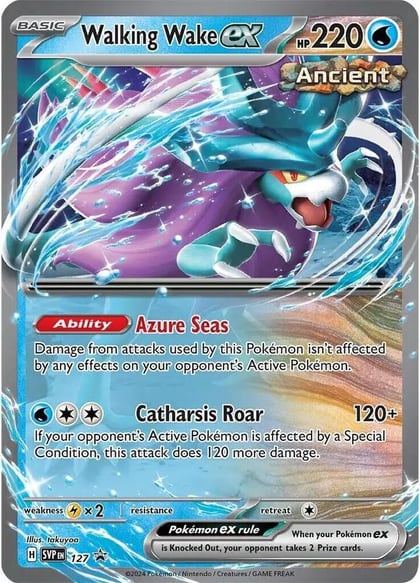 Walking Wake ex - 127, SV: Scarlet & Violet Promo Cards 127