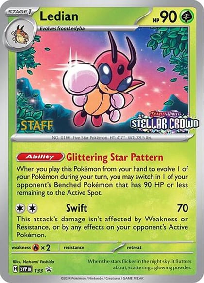 Ledian - 133 (Prerelease) [Staff], SV: Scarlet & Violet Promo Cards 133