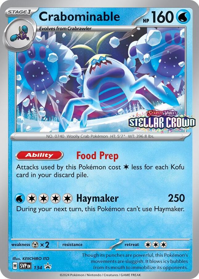 Crabominable - 134, SV: Scarlet & Violet Promo Cards 134/142