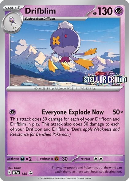 Drifblim - 135, SV: Scarlet & Violet Promo Cards 135