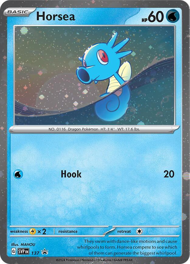 Horsea - 137 (Cosmo Holo), SV: Scarlet & Violet Promo Cards 137