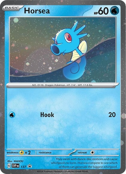 Horsea - 137 (Cosmo Holo), SV: Scarlet & Violet Promo Cards 137
