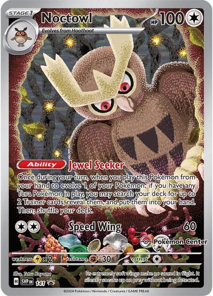 Noctowl - 141 (Pokemon Center Exclusive), SV: Scarlet & Violet Promo Cards 141