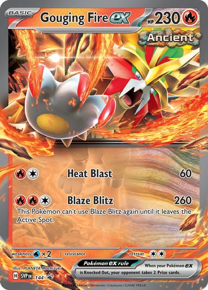 Gouging Fire ex - 144, SV: Scarlet & Violet Promo Cards 144