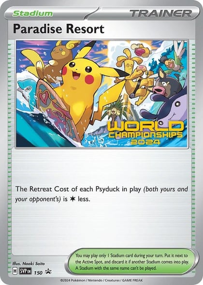 Paradise Resort - 150 (World Championships 2024), SV: Scarlet & Violet Promo Cards 150