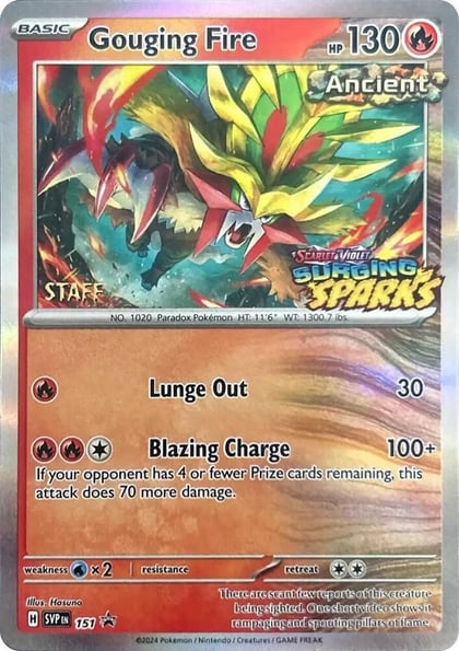 Gouging Fire - 151 (Staff), SV: Scarlet & Violet Promo Cards 151