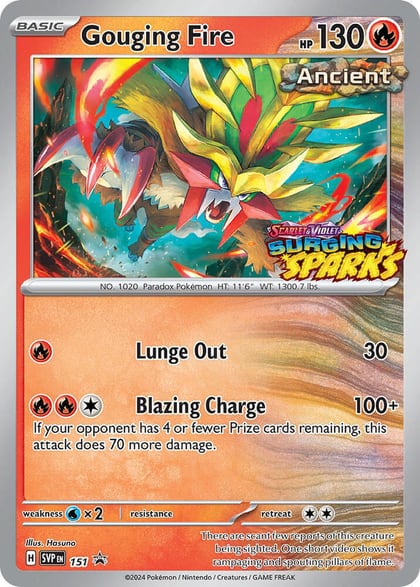 Gouging Fire - 151, SV: Scarlet & Violet Promo Cards 151