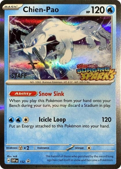 Chien-Pao - 152 (Staff), SV: Scarlet & Violet Promo Cards 152