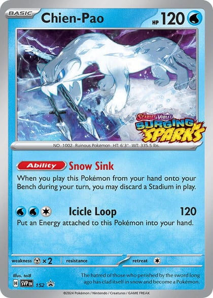Chien-Pao - 152, SV: Scarlet & Violet Promo Cards 152