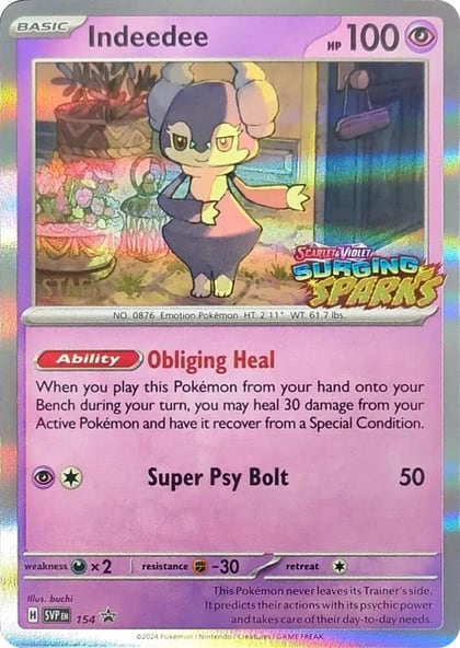 Indeedee - 154 (Staff), SV: Scarlet & Violet Promo Cards 154