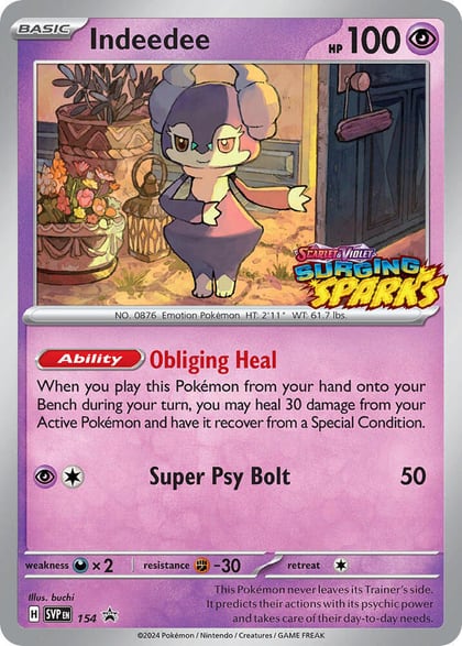 Indeedee - 154, SV: Scarlet & Violet Promo Cards 154