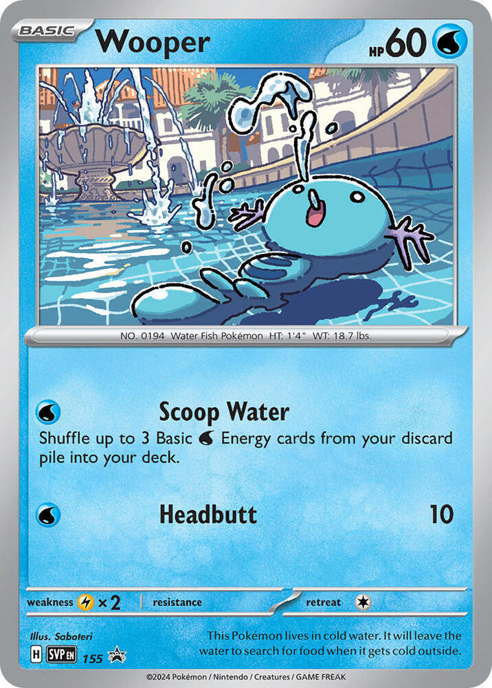 Wooper - 155, SV: Scarlet & Violet Promo Cards 155