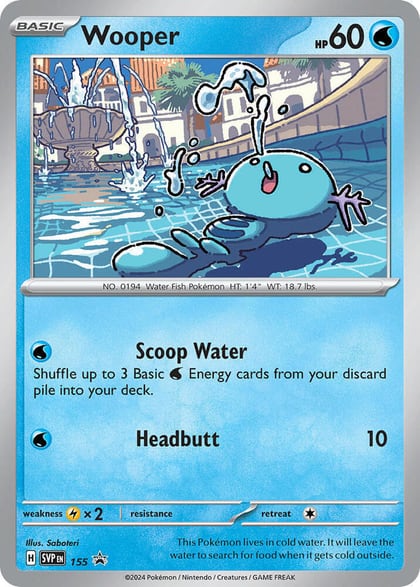 Wooper - 155, SV: Scarlet & Violet Promo Cards 155