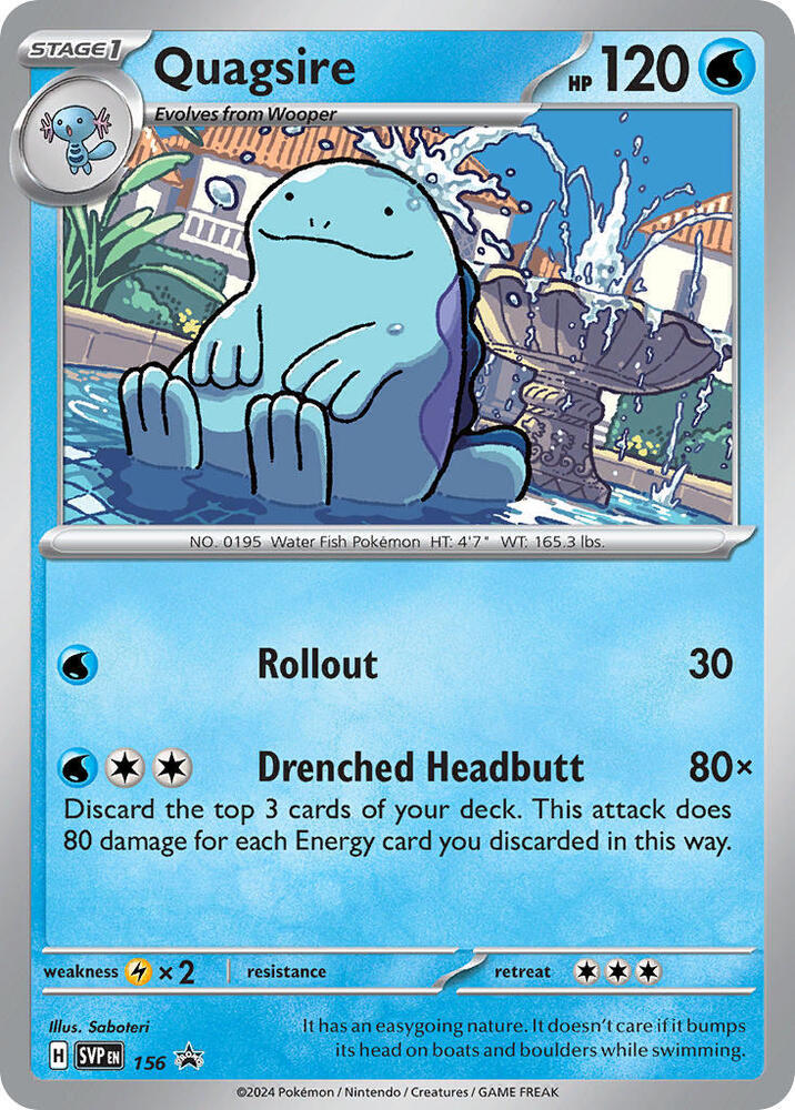 Quagsire - 156, SV: Scarlet & Violet Promo Cards 156
