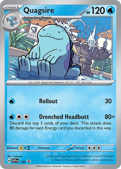 Quagsire - 156, SV: Scarlet & Violet Promo Cards 156
