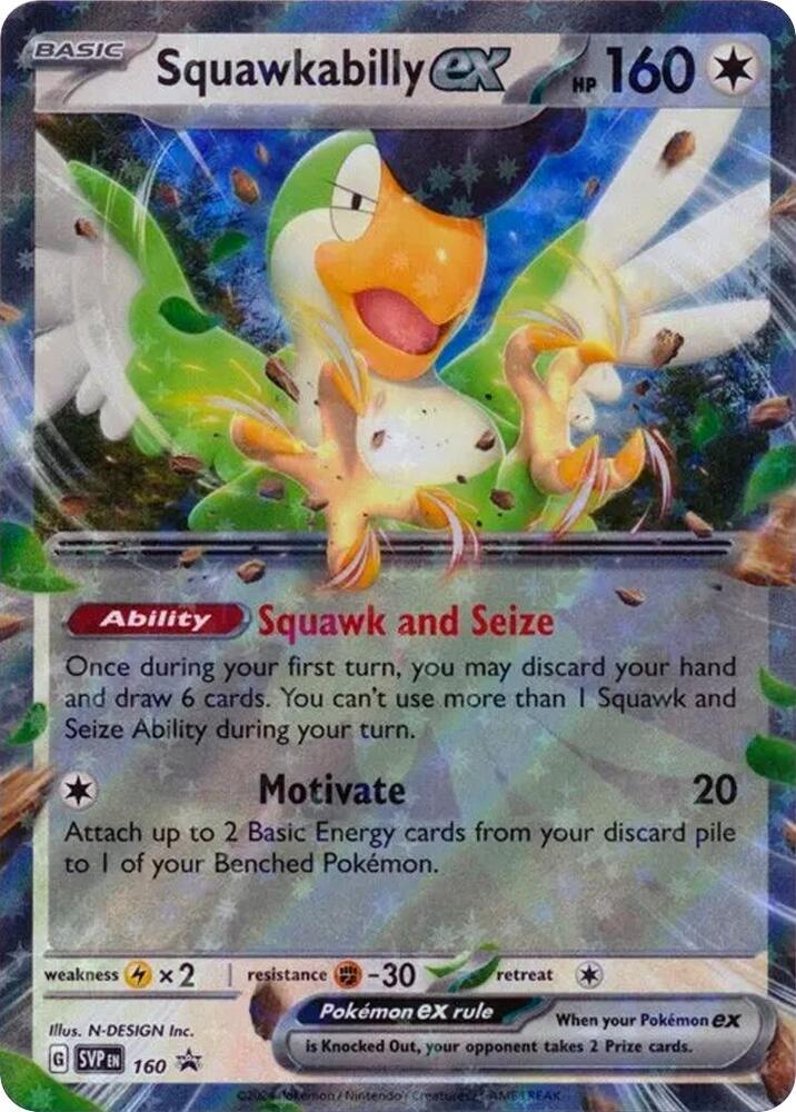 Squawkabilly ex - 160, SV: Scarlet & Violet Promo Cards 160