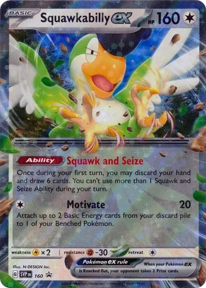 Squawkabilly ex - 160, SV: Scarlet & Violet Promo Cards 160