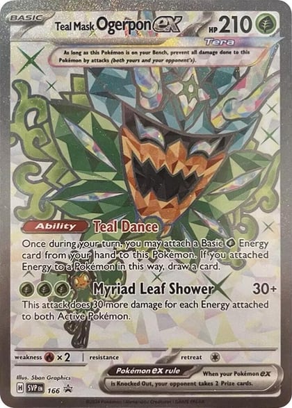 Teal Mask Ogerpon ex - 166, SV: Scarlet & Violet Promo Cards 166