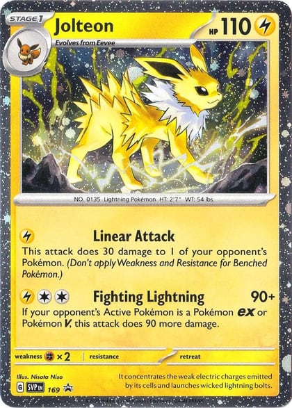 Jolteon - 169 (Cosmos Holo), SV: Scarlet & Violet Promo Cards 169