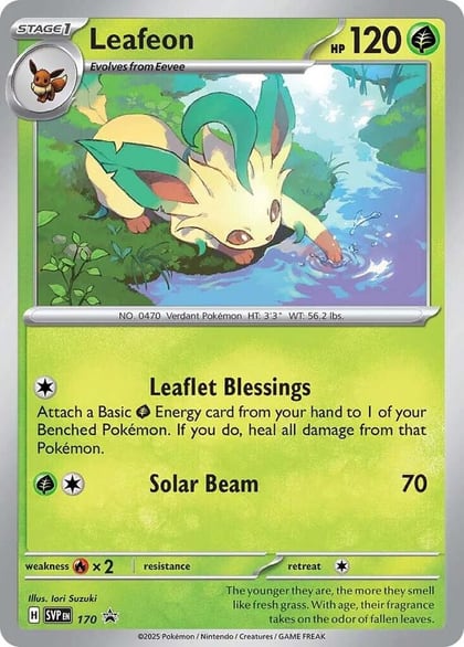 Leafeon - 170 (Cosmos Holo), SV: Scarlet & Violet Promo Cards 170