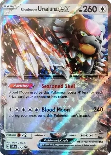 Bloodmoon Ursaluna ex - 177, SV: Scarlet & Violet Promo Cards 177
