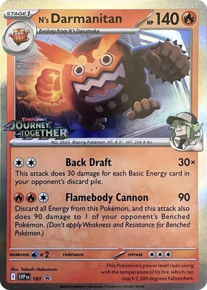N's Darmanitan - 181 (Prerelease), SV: Scarlet & Violet Promo Cards 181
