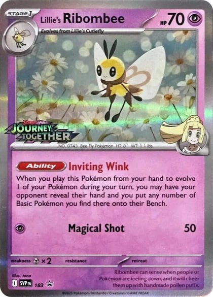 Lillie's Ribombee - 183 (Prerelease), SV: Scarlet & Violet Promo Cards 183
