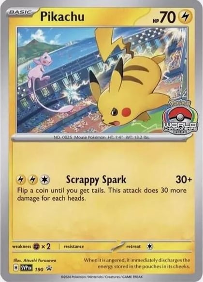 Pikachu - 190, SV: Scarlet & Violet Promo Cards 190