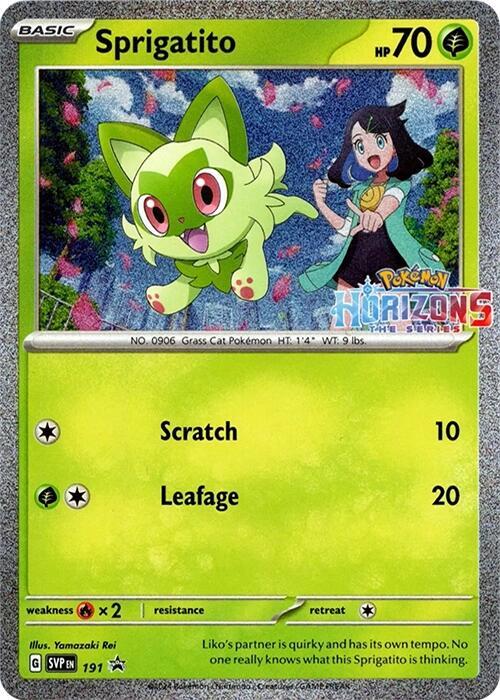 Sprigatito - 191, SV: Scarlet & Violet Promo Cards 191