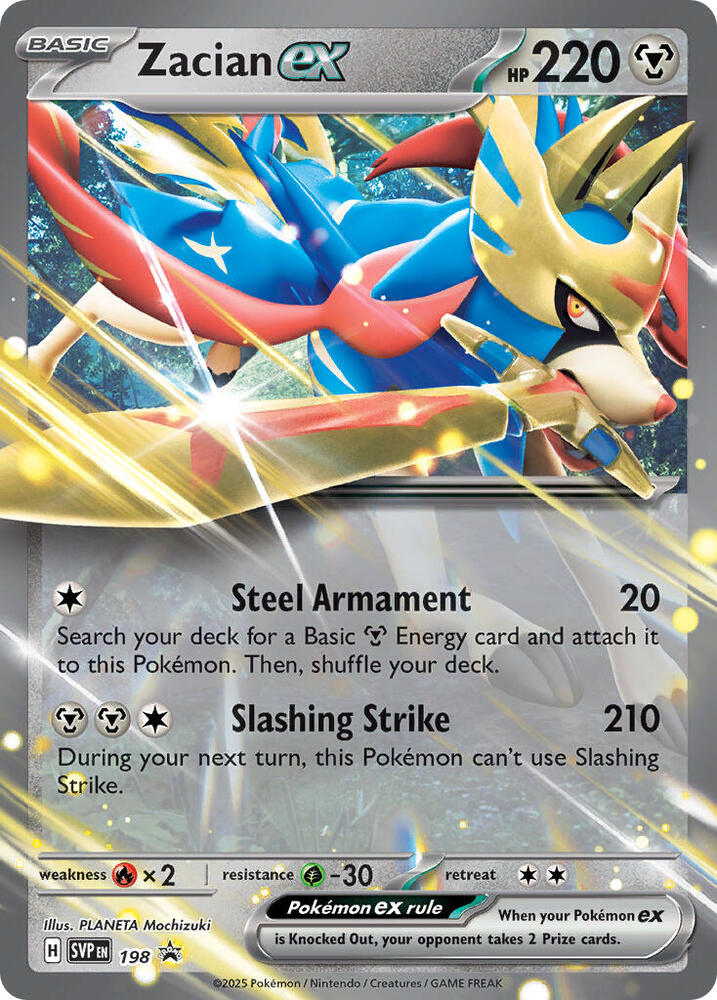 Zacian ex - 198, SV: Scarlet & Violet Promo Cards 198