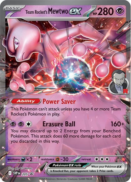 Team Rocket's Mewtwo ex, SV: Scarlet & Violet Promo Cards 205