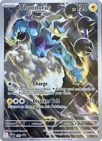 Thundurus - 209 (Pokemon Center Exclusive), SV: Scarlet & Violet Promo Cards 209