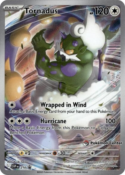 Tornadus - 210 (Pokemon Center Exclusive), SV: Scarlet & Violet Promo Cards 210