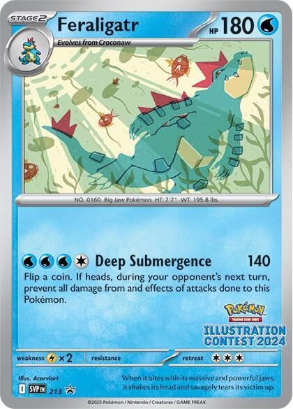 Feraligatr - 213 (Illustration Contest 2024), SV: Scarlet & Violet Promo Cards 213