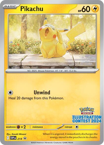 Pikachu - 214 (Illustration Contest 2024), SV: Scarlet & Violet Promo Cards 214