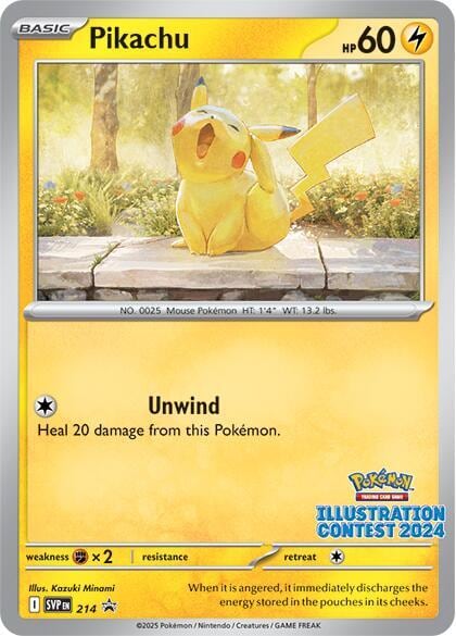 Pikachu - 214 (Illustration Contest 2024), SV: Scarlet & Violet Promo Cards 214