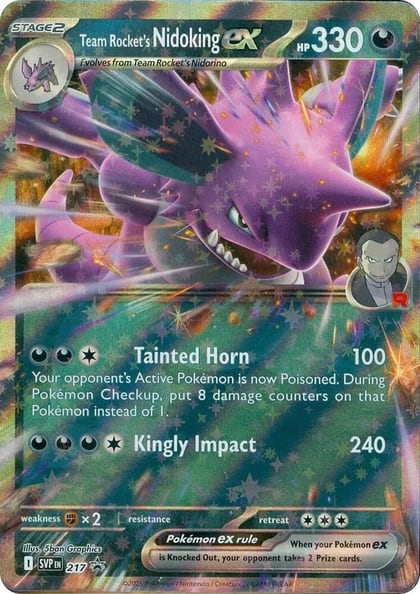 Team Rocket's Nidoking ex - 217, SV: Scarlet & Violet Promo Cards 217