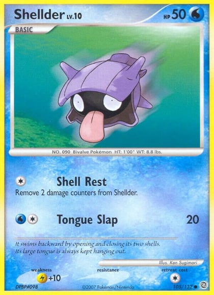 Shellder, Secret Wonders 105/132