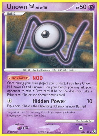 Unown [N], Secret Wonders 69/132