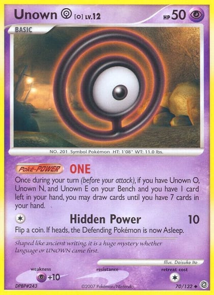 Unown [O], Secret Wonders 70/132