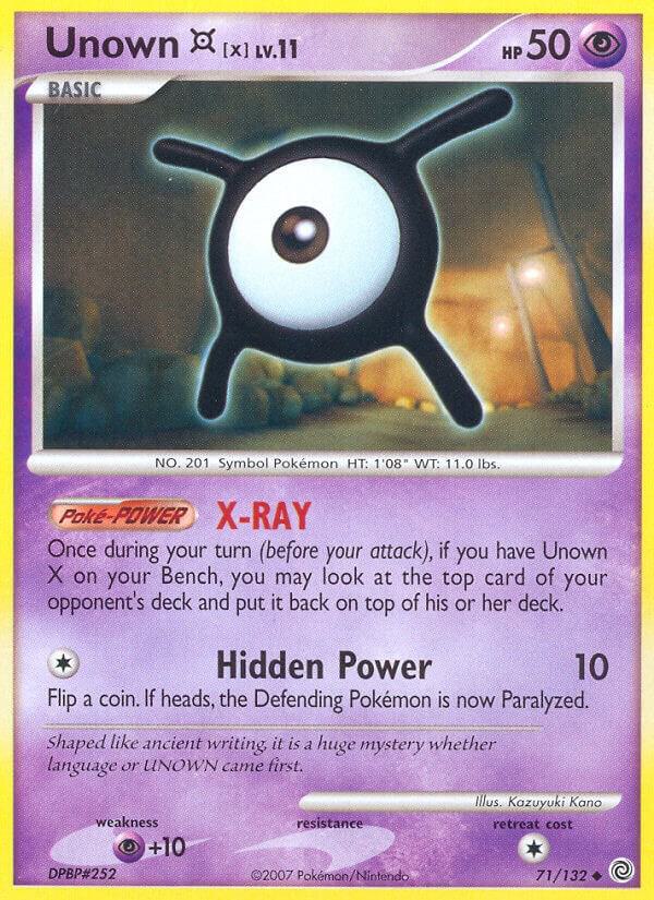 Unown [X], Secret Wonders 71/132
