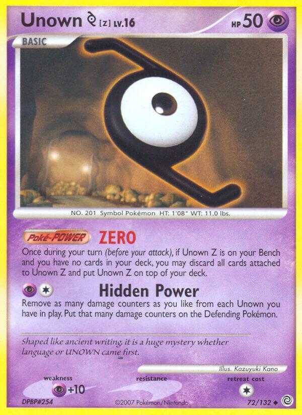 Unown [Z], Secret Wonders 72/132